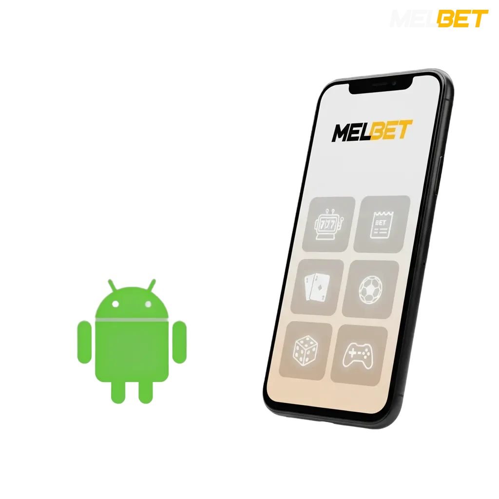 Aplicativo Melbet para Android com acesso a esportes, cassino, Pix e bônus no celular