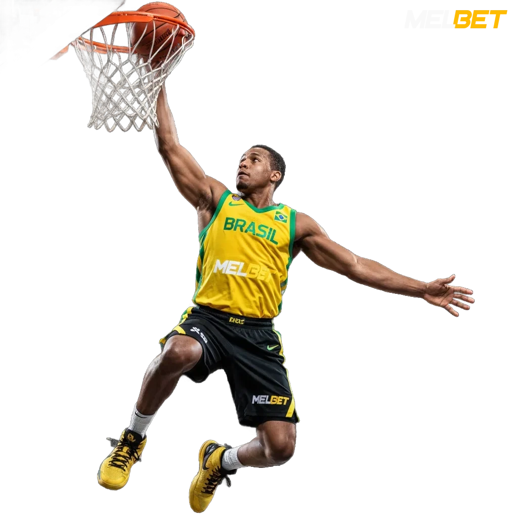 Interface da Melbet com apostas de basquete no Brasil: NBA e NBB, odds decimais, ao vivo, cash out e bônus de boas‑vindas.