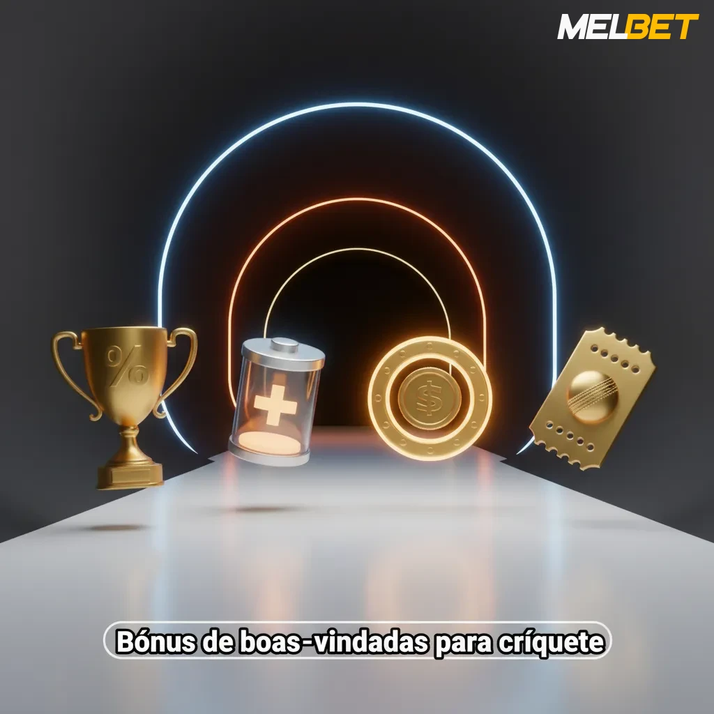 Banner bônus de boas-vindas de críquete: 100% até R$1200 no 1º depósito; min R$30; rollover 5x; odds mín 1.40; 30 dias