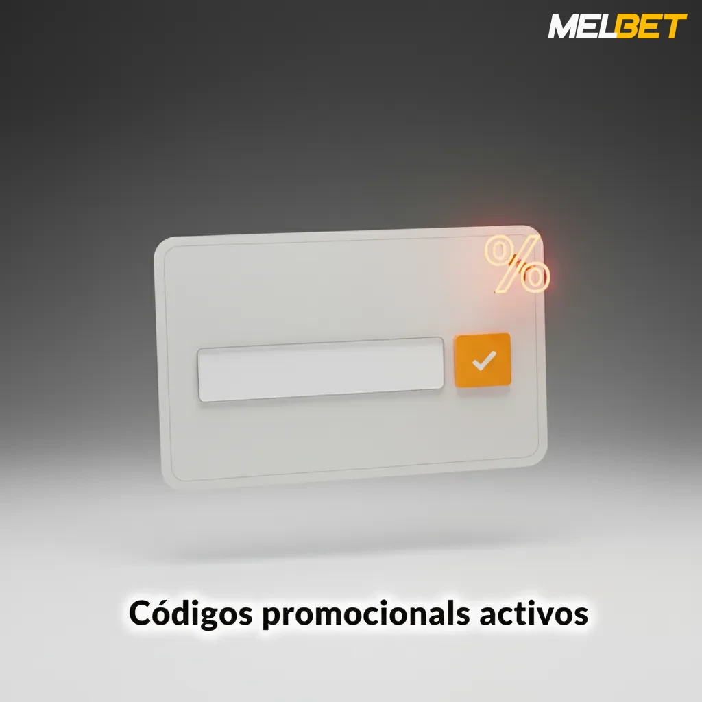 Tela com códigos MEL1200 (100% até R$1200), APP25 (25 rodadas), ESPORTE25 (R$25), e passos para uso.