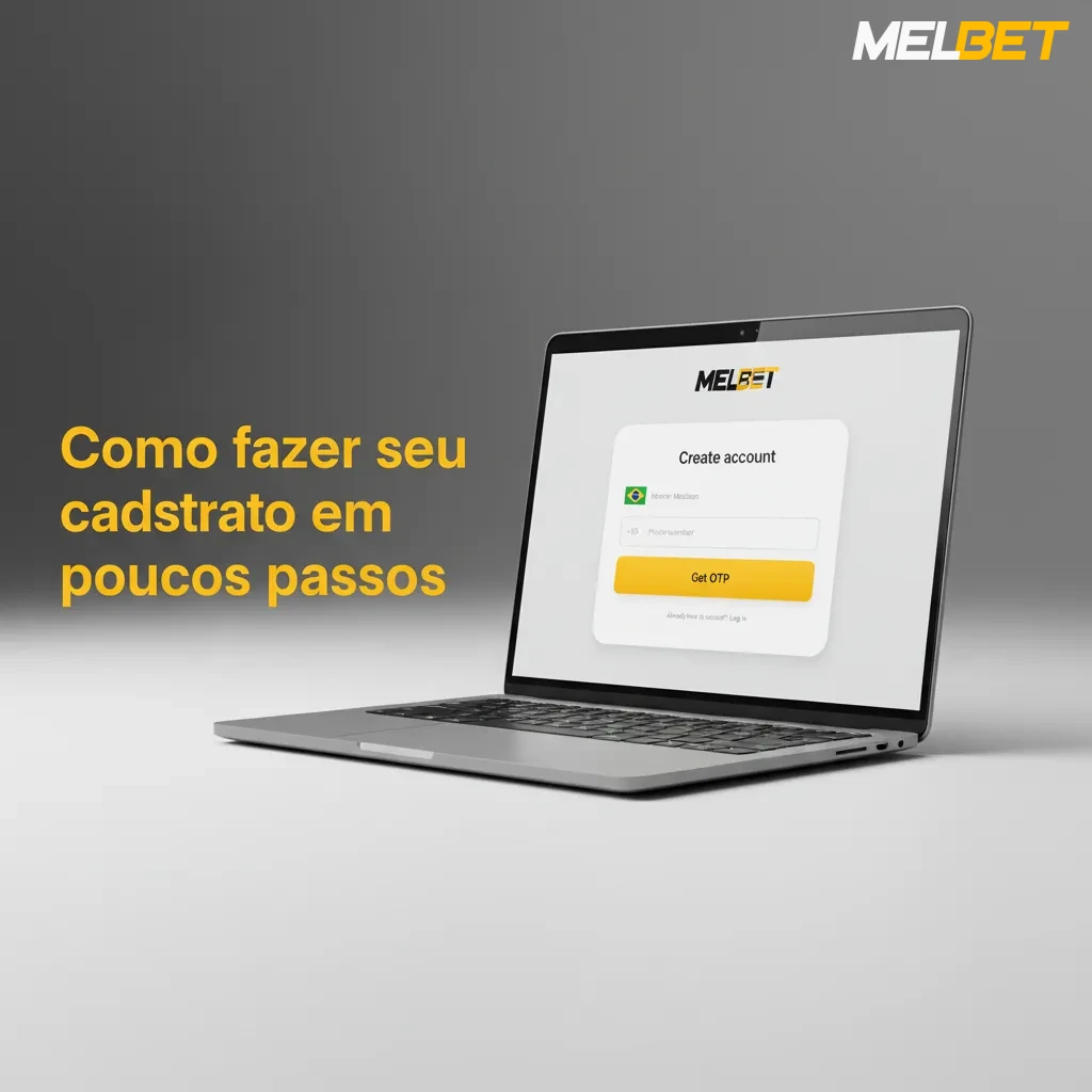 Cadastro em 5 passos: Cadastrar, método (e-mail/telefone/social), dados, confirmar e depósito via Pix/Boleto.