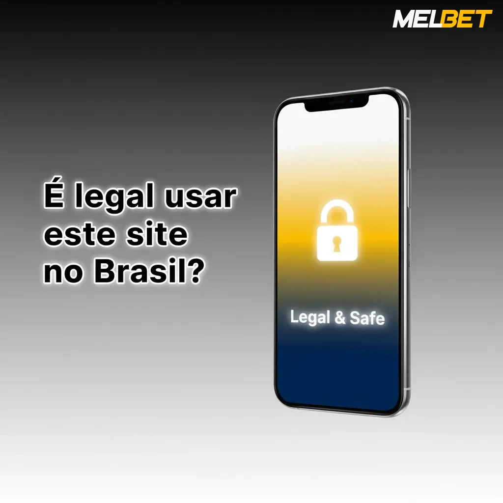 Banner 'É legal usar este site no Brasil?' com selo de licença, bandeira do Brasil e ícones de Jogo Responsável
