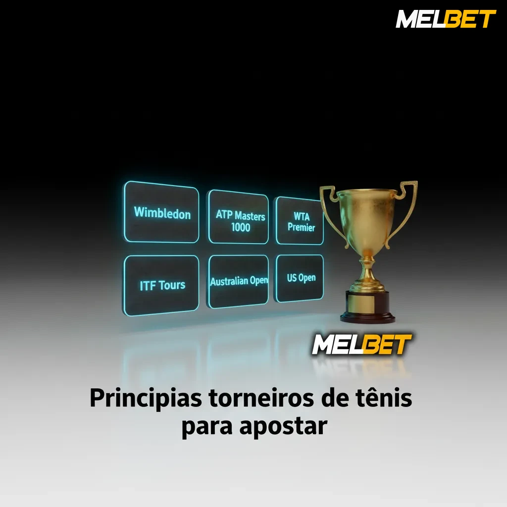 Principais torneios de tênis: Australian Open, Roland Garros, Wimbledon, US Open, ATP/WTA 1000, Copa Davis/BJK Cup