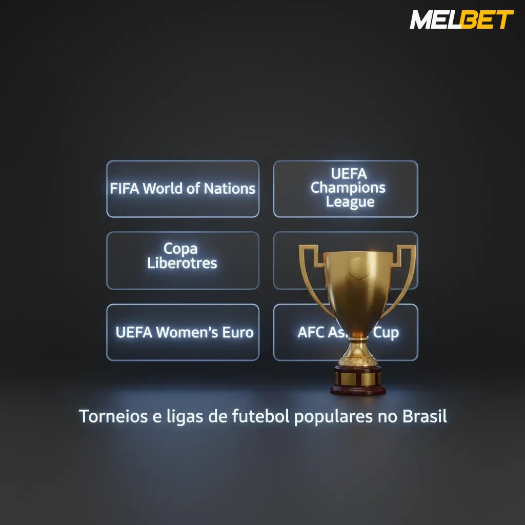 Montagem com escudos de ligas e torneios: Brasileirão, Copa do Brasil, Libertadores, UEFA Champions League e outros.