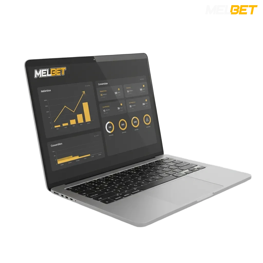 Banner do Programa de Afiliados Melbet no Brasil: comissões competitivas, pagamentos por PIX e suporte de gerente.