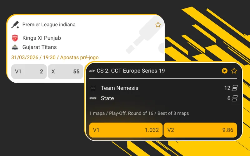 Aproveite o lançamento de novos mercados de apostas esportivas na Melbet.